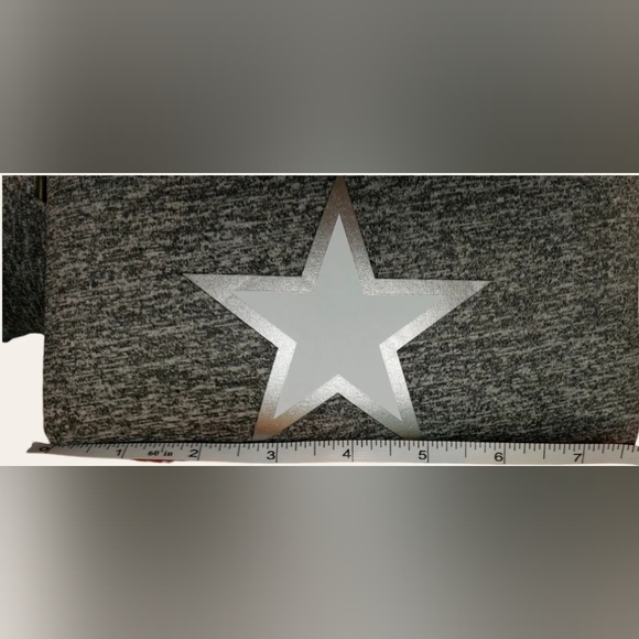 NEW DALLAS HILL Neoprene Tote Bag With Pouchette Grey With Star - Picture 8 of 11